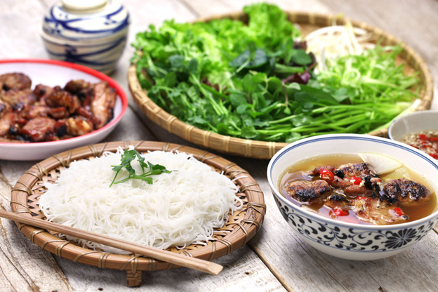 Bun Cha is very popular in summer in Vietnam