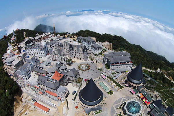 The whole view of Ba Na Hills