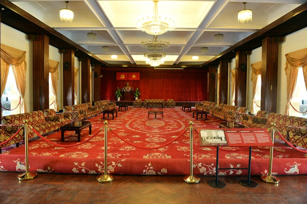 The interior design of the Independence Palace