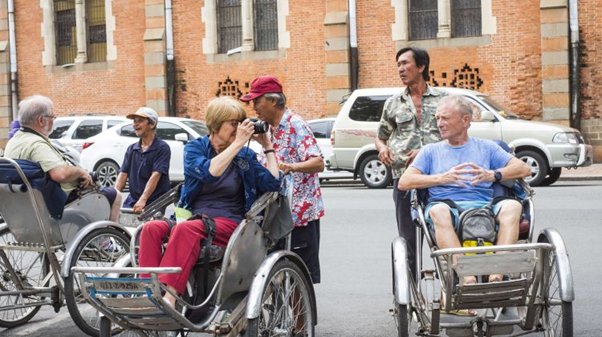 Cyclo is a vehicle that many tourists love